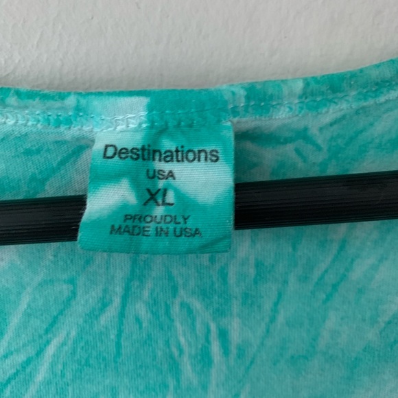 Vintage Retro Tie Dye Daytona Beach Sleeveless Fringe Swim Coverup Size XL - Picture 3 of 8